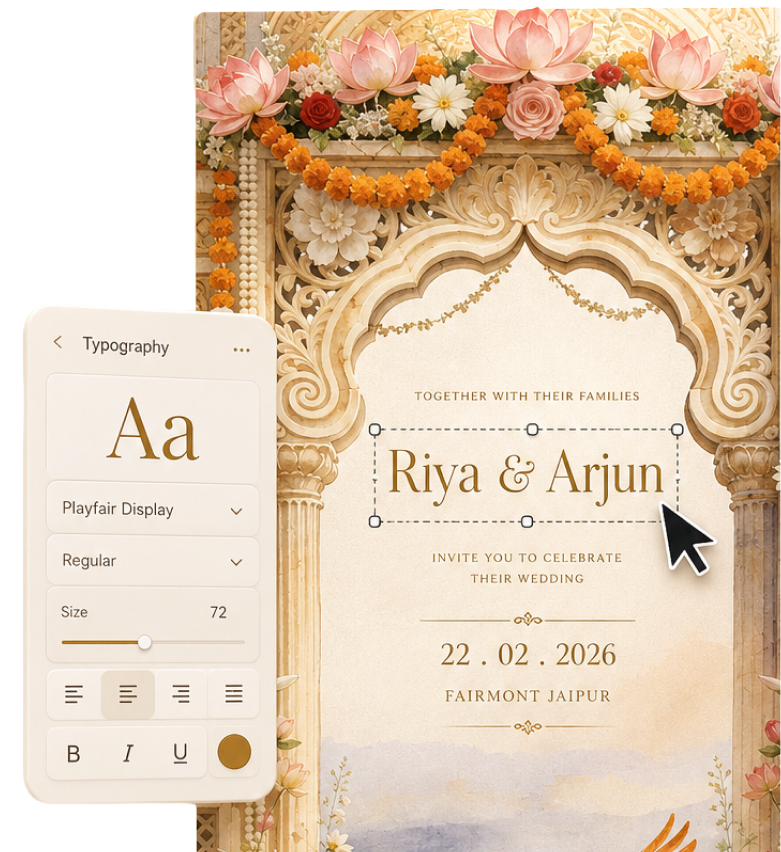 Designing your invitation